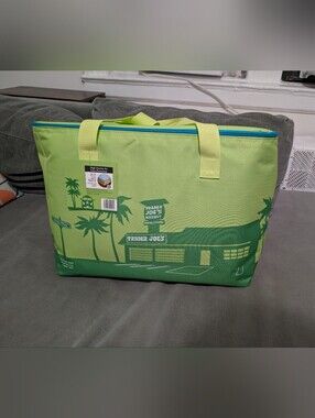 Trader Joes Lime Green Large Insulated Bag